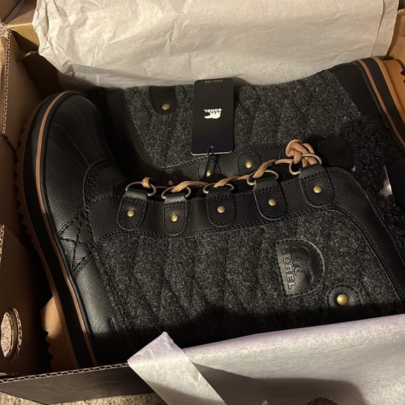 Women Sorel Torino ll Waterproof  Black and Gray Insulated Winter Boots Size 5.5 - Picture 7 of 8